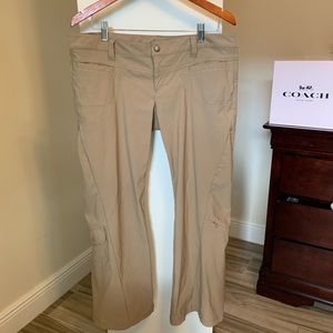 Athleta pants sz 14P khaki tan color